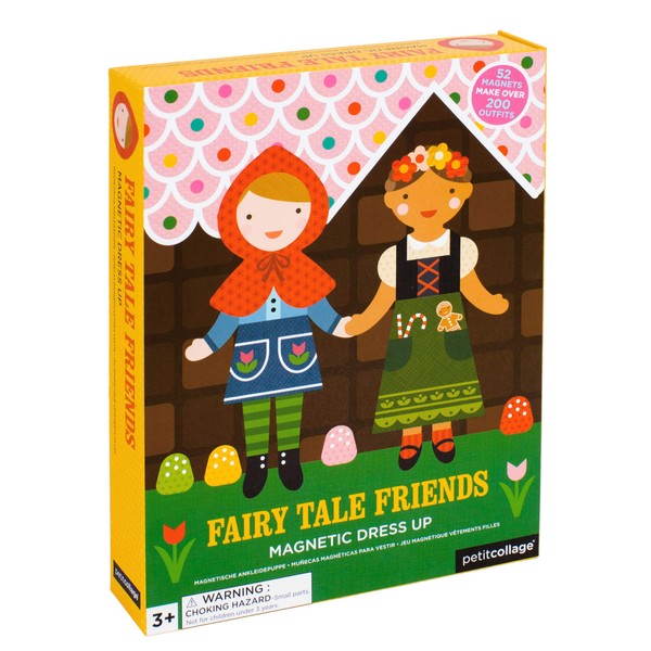 Petit Collage PTC104 Magnetic Game Dress-up Figures Fairy Tale, Multi-Coloured,