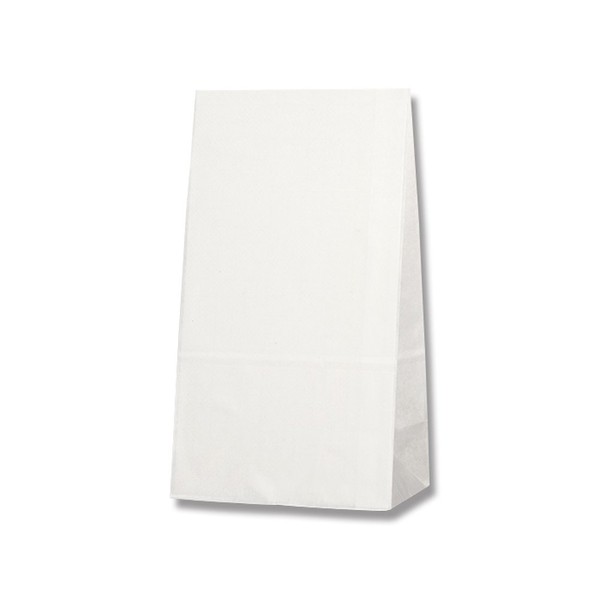 Shimojima 004090400 Oil Resistant Square Bottom Bag No.4 Shiro 5.1