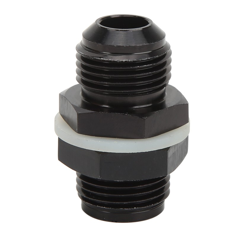 Fuel Cell Bulkhead Fitting with PTFE Washer Black Anodized 6061‑T6