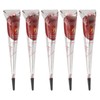 12pcs 25g Temporary Tattoo Paste Cone Shaped Lasting 5 to
