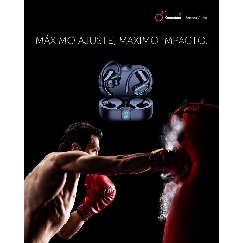 QUAMTUM Personal Audio AUDIFONOS Bluetooth 5.3 Quamtum Pro Sport X1