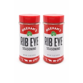 Meehan’s Ribeye Seasoning – Steak Seasoning for Grilling & Cooking, Bold Flavor, 15 oz Shaker (2 Pack)
