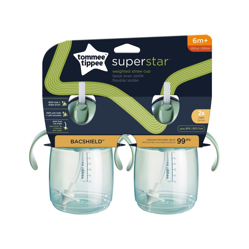 Tommee Tippee Starter Weighted Straw Baby & Toddler 10oz Sippy