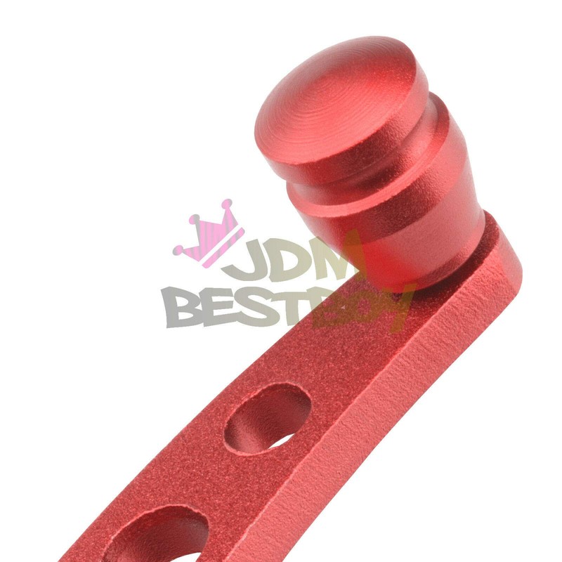 JDMBESTBOY 2Pcs RED Car Window Winder Glass Crank Handle Aluminium