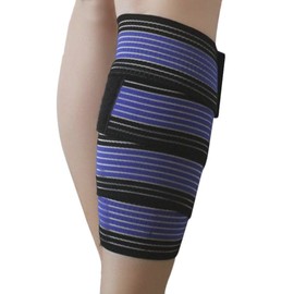 Calf Supporter, Taping Type, Compression Supporter, Stretch Material, Wrist, Ankle, Knee, Elbow, Thigh Supporter, Walking, Baseball, Soccer, Basketball, Running, Tennis, Cycling, Badminton, Sports, Pack of 2, 35.4 x 3.0 inches (90 x 7.5 cm)