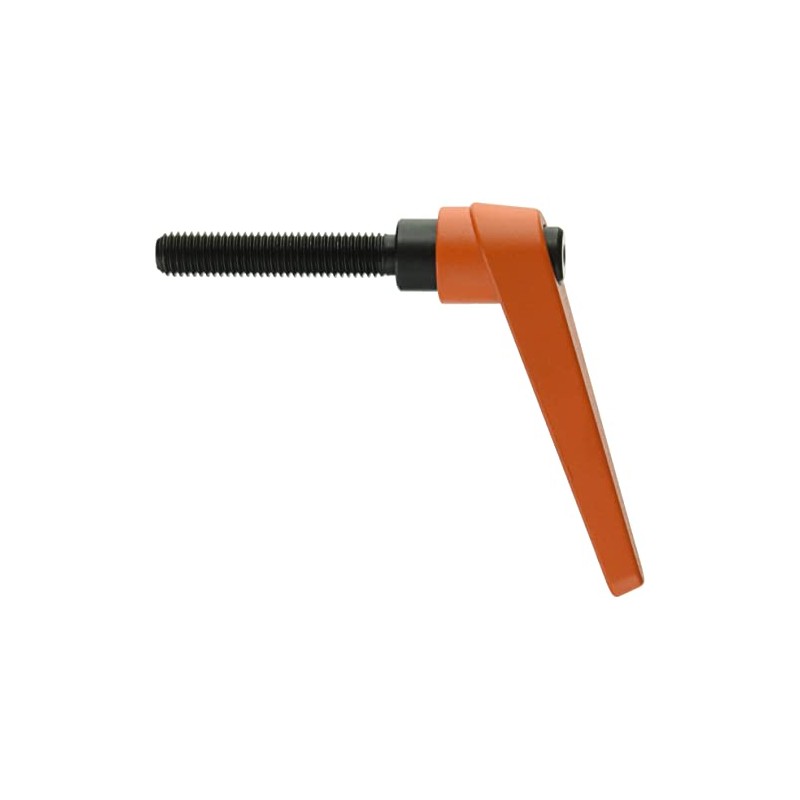 TRUSCO Clamp Lever with Male Thread M12, Thread Length 63