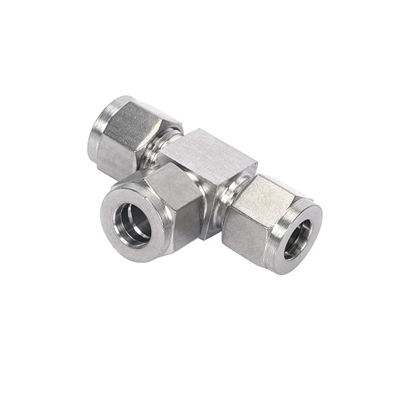 Φ1/4, 3 Way Tee Quick Connector, Push to Connect Air