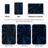 KNEOQIT Luxury Navy Blue Velvet Curtain Valance, Soft Touch Rod