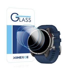 MIHENCE Screen Protector Compatible for Garmin quatix 8 47mm Smartwatch, 9H Tempered Glass Protective Film (3PCS)