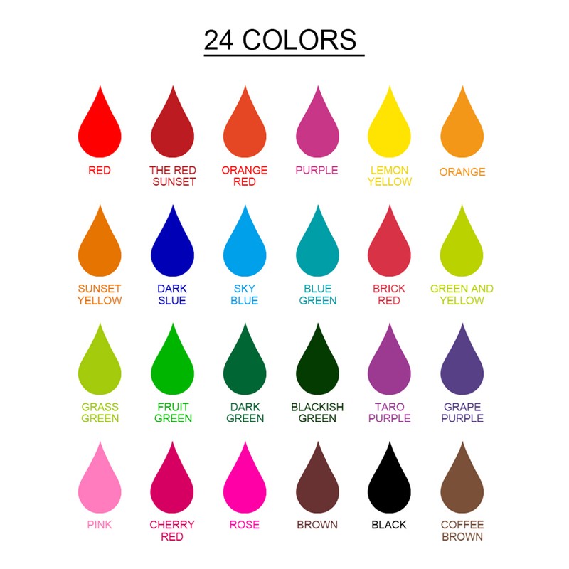 12 Bottles 10ml Lip Gloss Colorants DIY Liquid Pigment Lipgloss