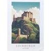 Half a Donkey Edinburgh Castle large cotton tea towel