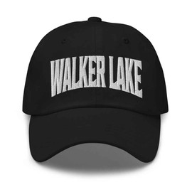 Merch Town Walker Lake Baseball Cap Walker Lake Dad Hat Nevada NV Hat Embroidered Souvenir Black
