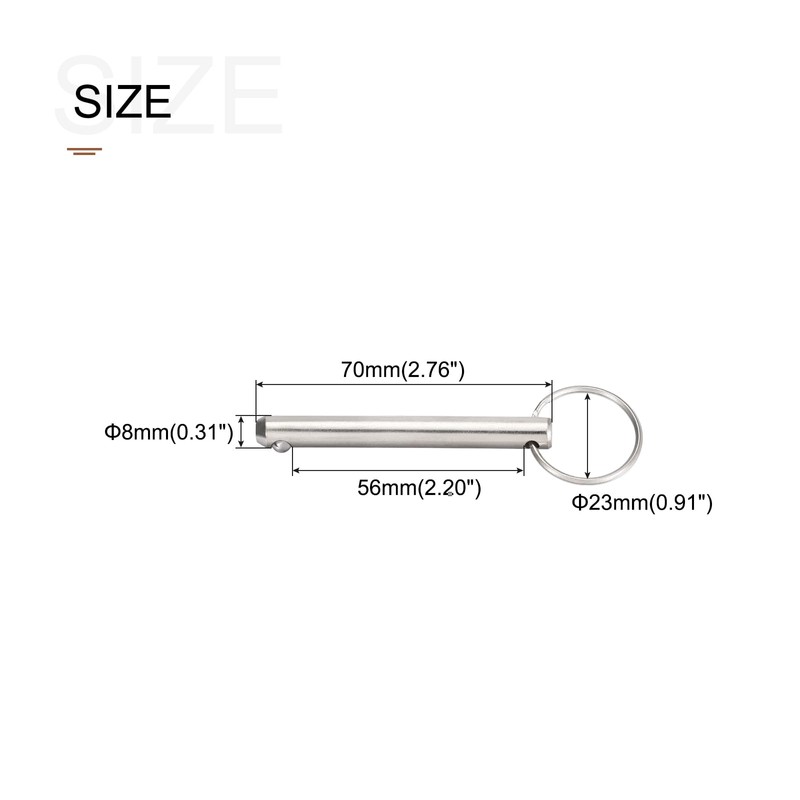 METALLIXITY Quick Release Pins (8 mm x 70 mm) 2