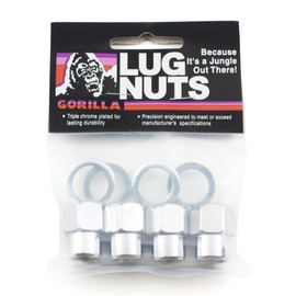Gorilla Automotive 73087SMB Short Mag Open End Lug Nuts (1/2" Thread Size)