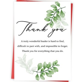 Zyulin Funny Boss's Day Card Gifts for Men Women, Thank You Card Gifts for Boss Leader, Best Boss Appreciation Card