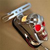 XKMT- Chrome Red Tombstone ABS Plastic Skull Brake Tail Light