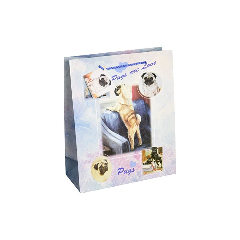 Bestfriends by Ruth Maystead Pug Gift Bags, Large