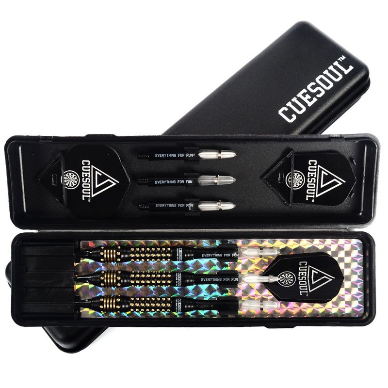 CUESOUL 16 Gram Black Scorpion Soft Tip Darts (CSBCD003)