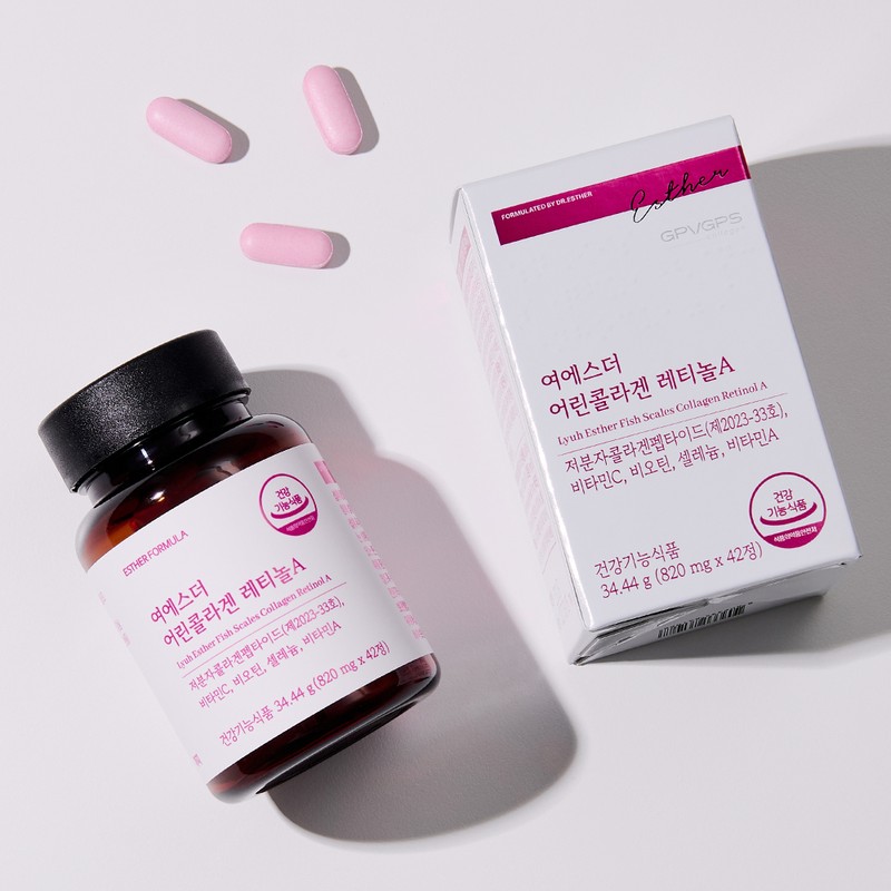 Esther Formula [국민영양] 여에스더 어린콜라겐 레티놀A (국내최다 인체적용시험 보유) 42정,