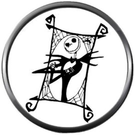 Pumpkin King Jack Skellington Nightmare Before Christmas Portrait 18MM - 20MM Snap Jewelry Charm