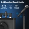 ACEMIC 2.4G Wireless Microphone Audio Transmitter and Receiver System Plug-on