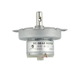 CHANCS Gear Electric MMotor Reduced DC Motor JS-50 6V DC 5RPM Speed Reduction POM Plastic Gear Gearbox