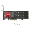 Dual M.2 PCIe NVMe Adapter with PCIe Bifurcation Function SSD