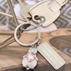 Penguin Keyring with Engraving "Ein Leben Lang an Deiner Seite"