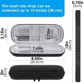 TOCCOO Armband Replacement Heart Rate Monitor Strap with Storage Bag Breathable Adjustable Strap Band for Scosche/COOSPO Comfortable for Fitness Sports (Black, Orange, Pink, Blue, 4 Pack)