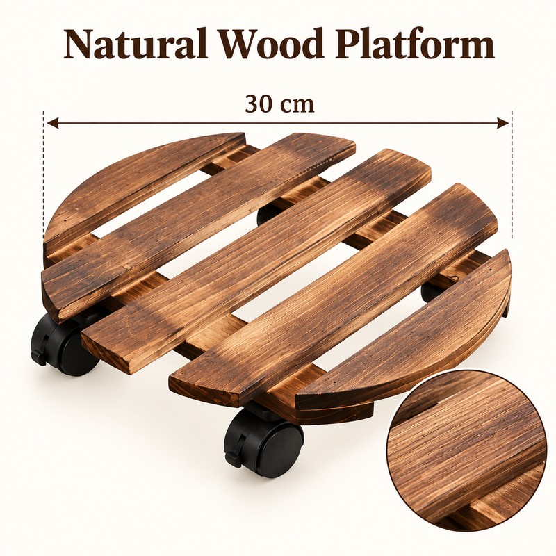 Rolling Plant Stand for Indoor and Outdoor Potted Plants –