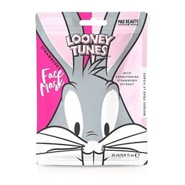 MAD BEAUTY Looney Tunes Bugs Bunny Face Masks Set, Strawberry Sheet Masks, Anti-Inflammatory, Anti-Aging, Skin Brightening, Nourishing