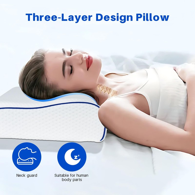 Hopihe Smart Pillow Deep Sleep Pillow Memory Foam Bed Pillow