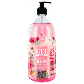 Les Petits Bains de Provence Rose Jasmine White Shower Gel 1 L