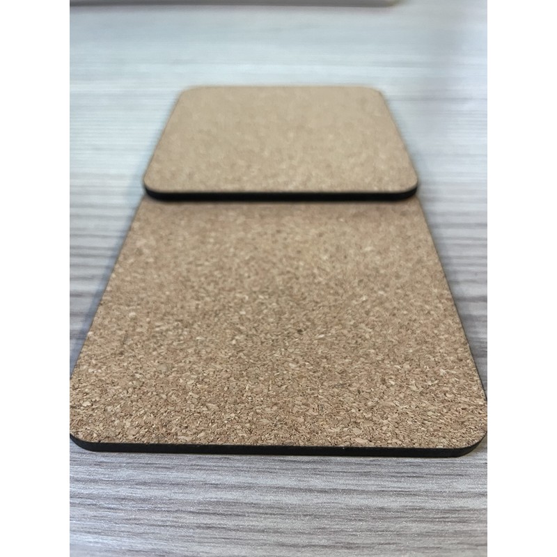 12 x MDF Blank Sublimation Coasters Cork Backed - 9cm