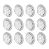 sourcing map 12Pcs Air Vents Circular Flat Soffit Vent 53mm/2.1"