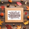 Thanksgiving Clear Stamps for Card Making Thankful Words Sentences Background