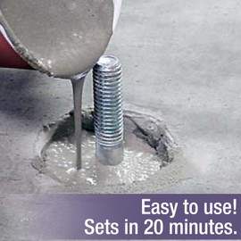 Akona Instant Anchoring Cement - Quick Setting Powder, Set Railings, Bolts, Poles, Fixtures, and More, High-Strength, Just Add Water (10 Pound, 1)