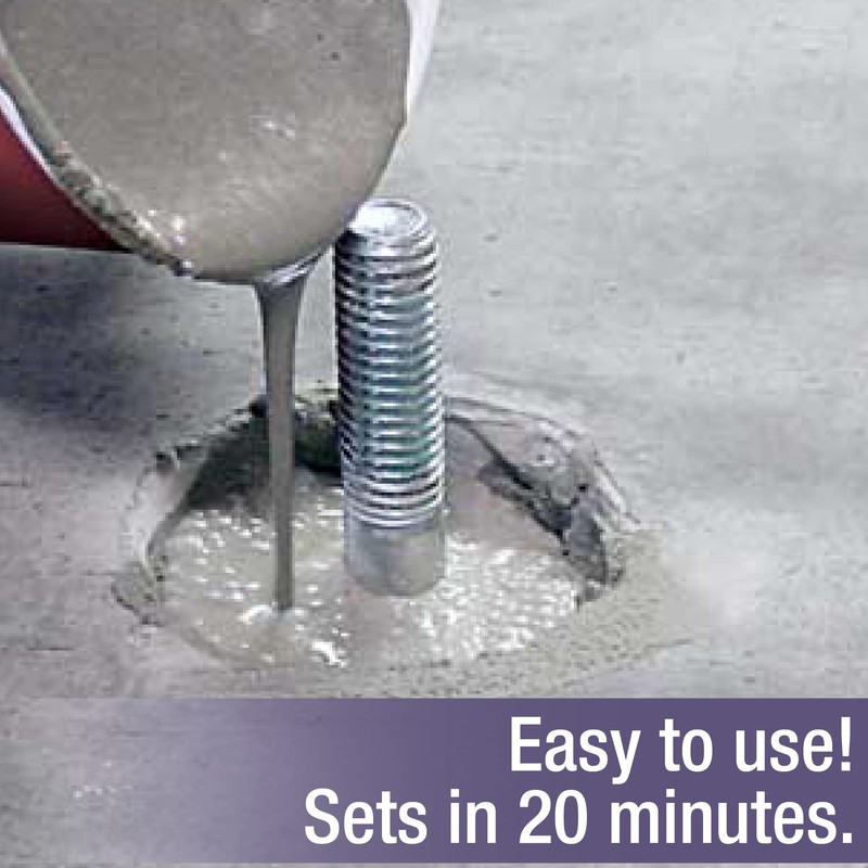 Akona Instant Anchoring Cement - Quick Setting Powder, Set Railings,