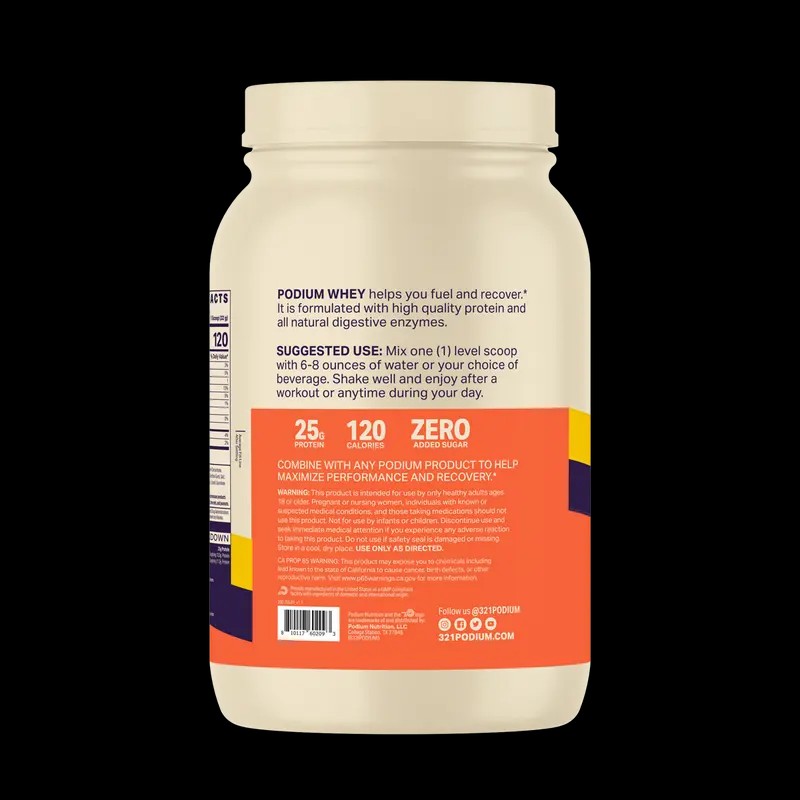 Podium Whey Protein – Maple Butter Pancake Flavor | Grass-Fed