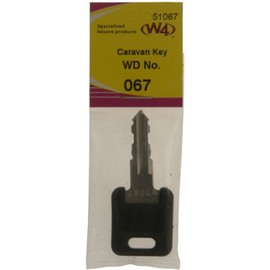 W4 WD Replacement Caravan Key No067 - Black