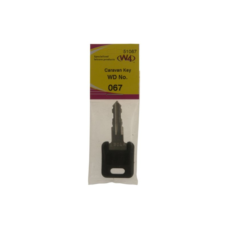 W4 WD Replacement Caravan Key No067 - Black