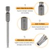 HARFINGTON 5pcs TT15 Security Torx Head Screwdriver Bit 3.15" (80mm)
