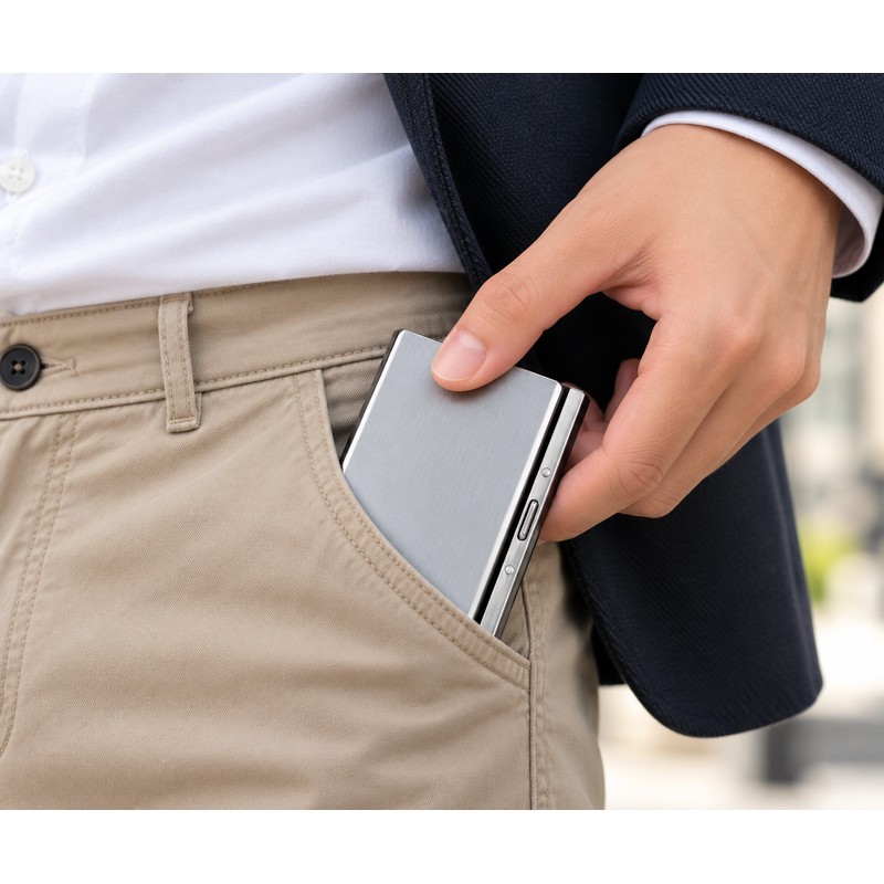 RFID Blocking Card Holder for Everyday Carry – Slim Alloy