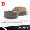 Lift Tech Fitness 4" Padded Leather Weight Lifting Belt -
