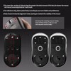 yiodelu Universal Glass Mouse Skates Smooth Durable Thin Ultra Strong