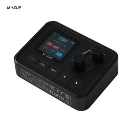 SK-17 Ultra-Portable Guitar Bass Amp Modeler Pedal - Pocket-Sized Multi-Effects with 80 Presets, 20 AMP/CAB Sims, Bluetooth Playback, Headphone Monitoring & 7-Hour Rechargeable Battery (Black)