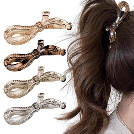 4 Stück Bananenclip Haarkamm Haarspangen Französisches Design Haarspangen Haarspangen