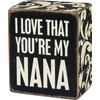 Primitives by Kathy Box Sign, 2.5" x 3", I Love