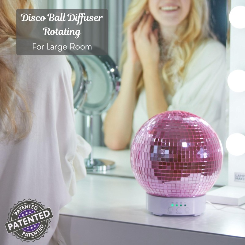 SCANDINORDICA Disco Ball Diffuser Rotating - 300 ML Essential Oil
