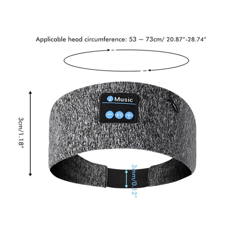 Sleep Headphones Bluetooth 5.0 Sports Headband Wireless Music Elastic Sweat